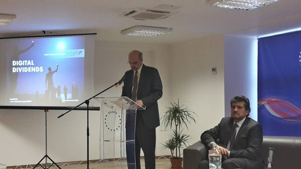 Uwe Deichmann si Zahid Hasnain World Bank la SNSPA