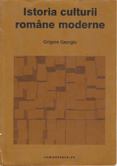 Istoria culturii române moderne, coperta ediției din 2002, editura Comunicare.ro
